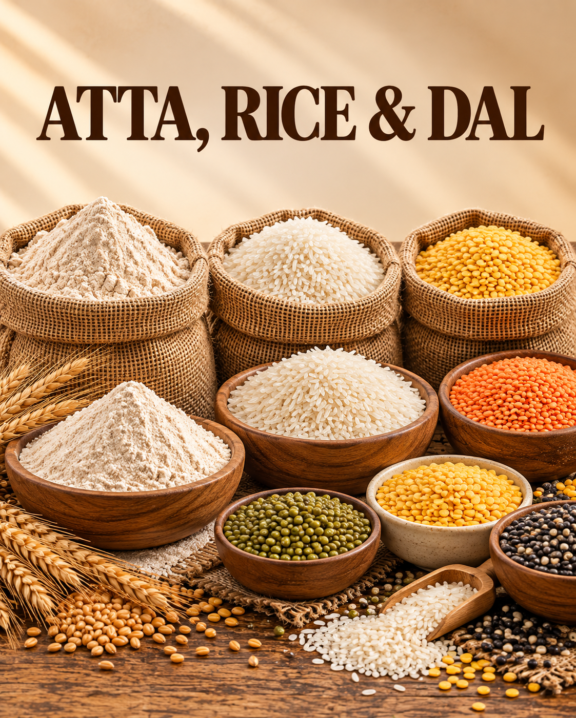 Atta, Rice & Dal