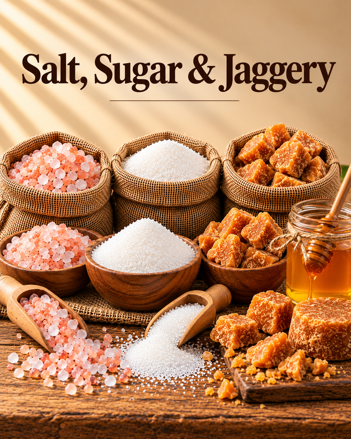 Salt, Sugar & Jaggery